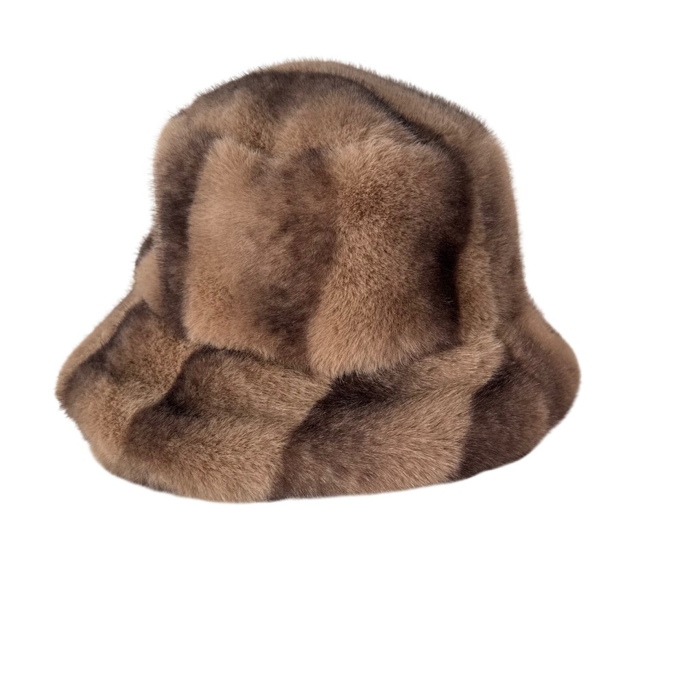 Womens Faux Fur Bucket Hat